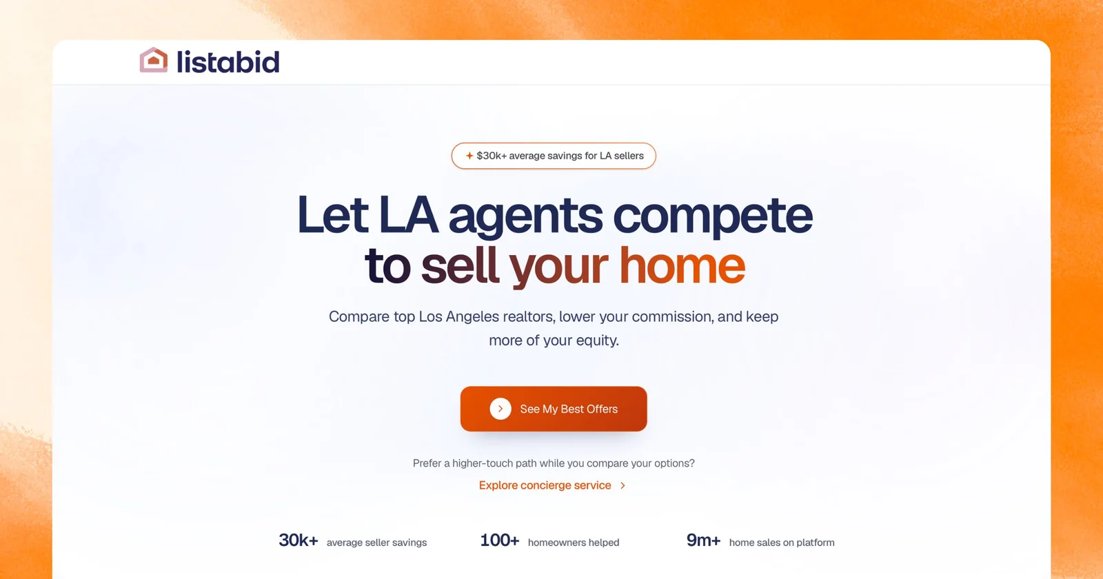 ListaBid website showcase