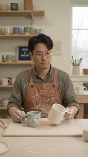 Mud & Mirth: Perfectly imperfect mornings. AI-generated ad.
